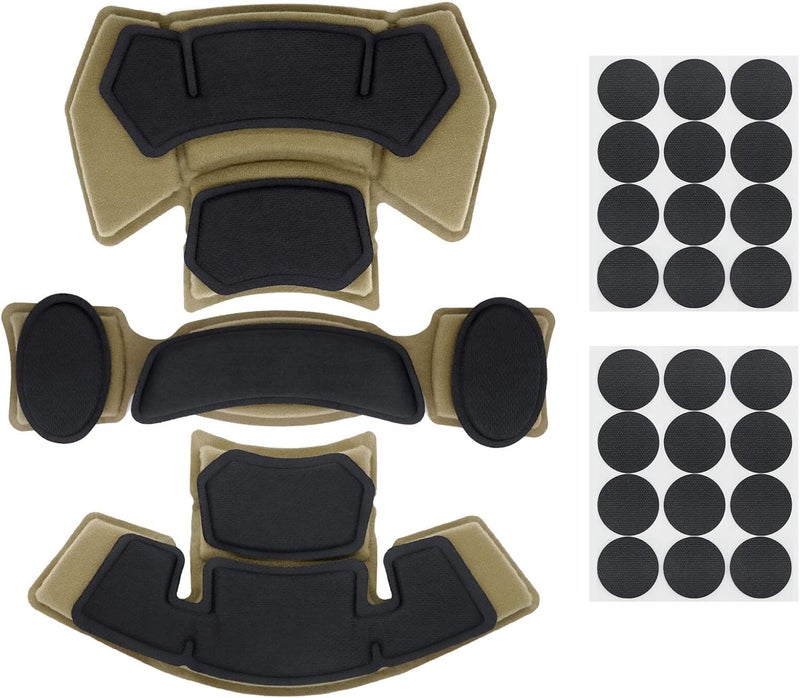 Aoutacc Tactical Airsoft Helmet Pads Internal Memory Foam Foam Protective Cushion Buffer Pad Protection Mat Accessories Liner System for Fast MT MICH IBH AF ACH Helmet - Image 1